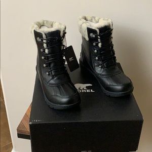 Sorel Whistler Mid Waterproof Black Storm Boot